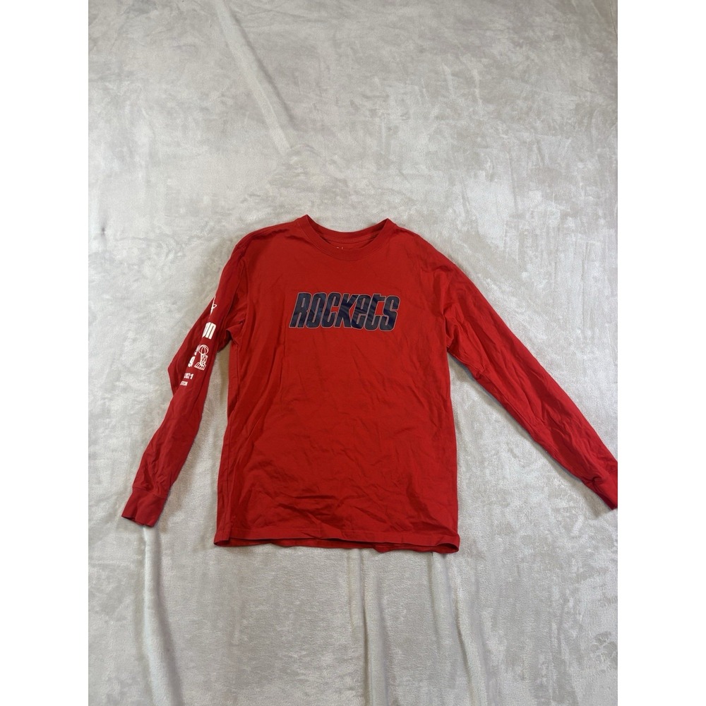 Nike Houston Rockets Clutch City H Town Graphic Long Sleeve T-Shirt Mens Small